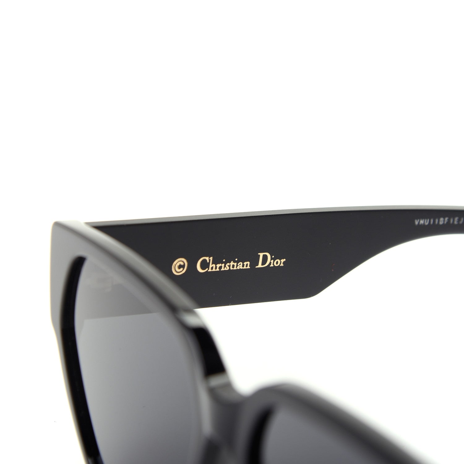 Christian Dior Acetate Square DiorID1 Sunglasses Black 5 of 6