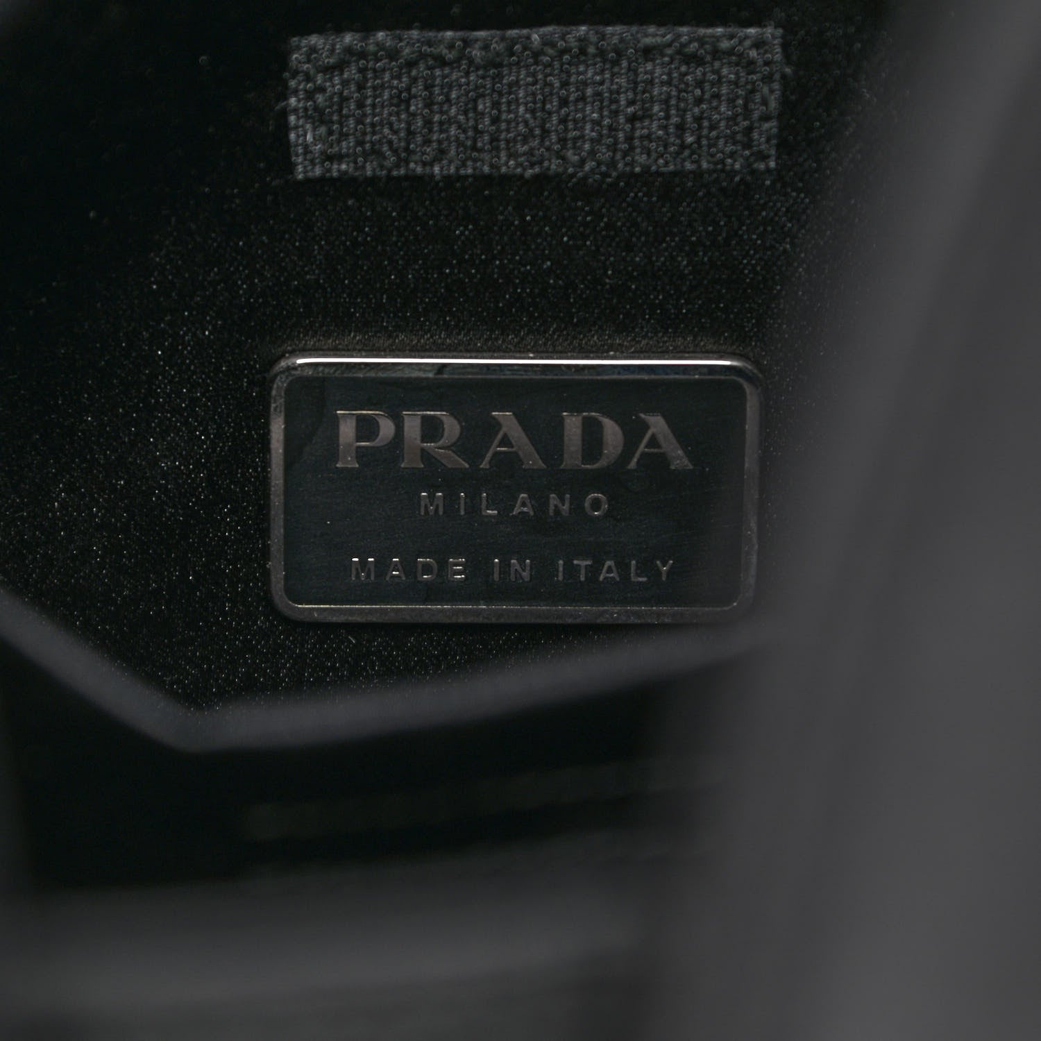 Prada Satin Raso Shoulder Bag Black 8 of 10