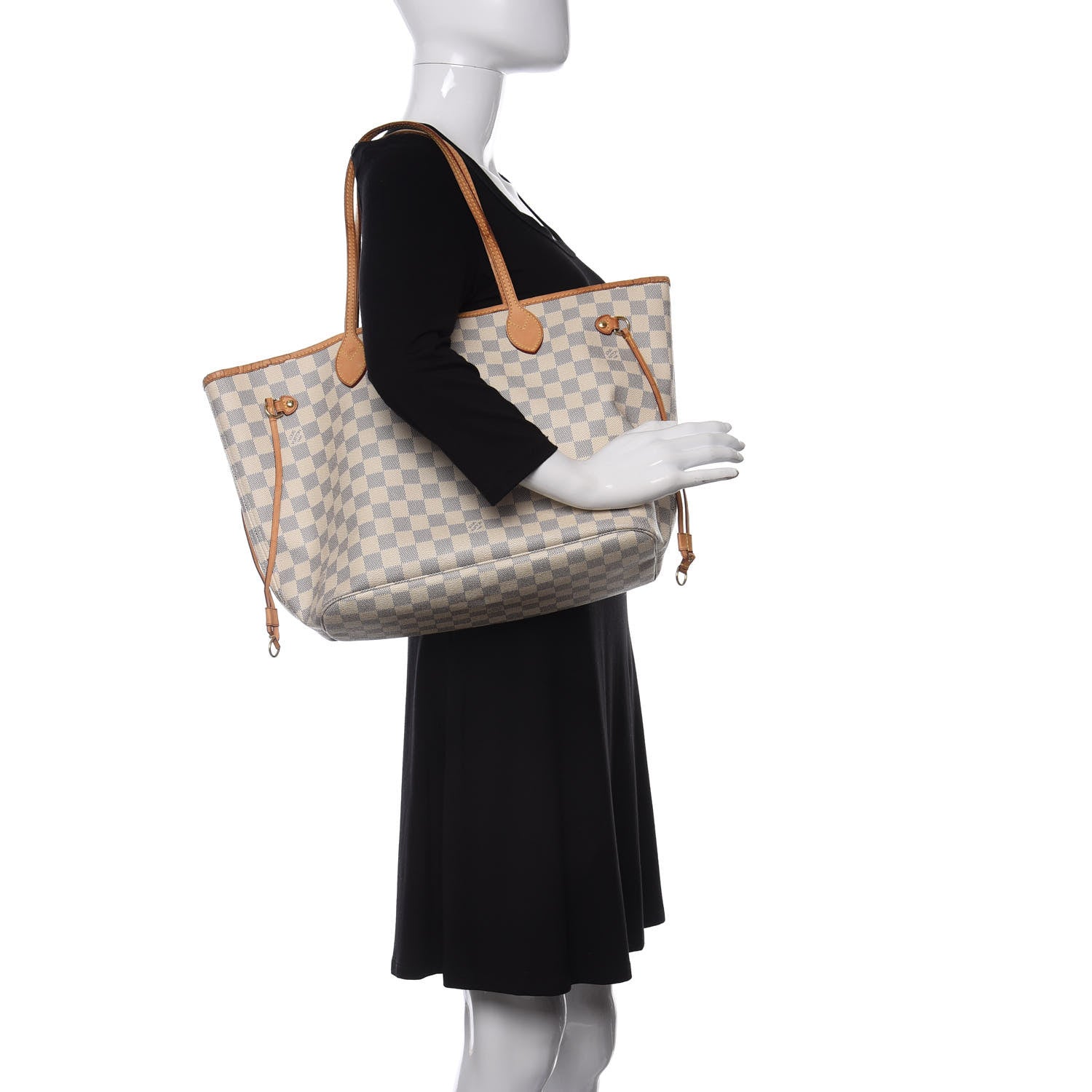 Louis Vuitton Damier Azur Neverfull MM 2 of 9