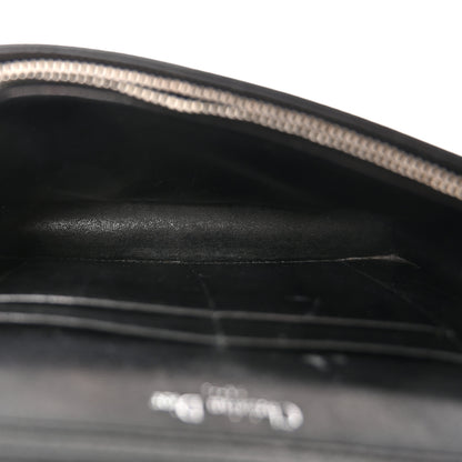 Christian Dior Grained Calfskin Diorama Wallet on Chain Pouch Black 5 of 11