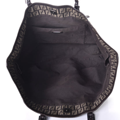 Fendi Zucchino Shopping Tote Tobacco Brown 5 of 8