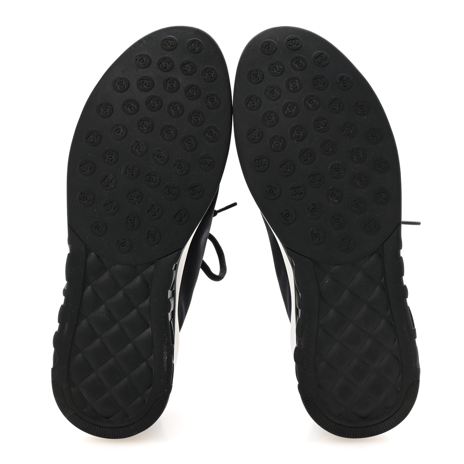 Chanel Mesh Lycra Thermoplastic Mens Sneakers 44 Black 6 of 8