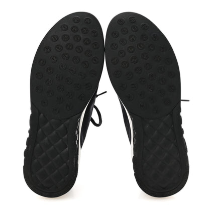Chanel Mesh Lycra Thermoplastic Mens Sneakers 44 Black 6 of 8