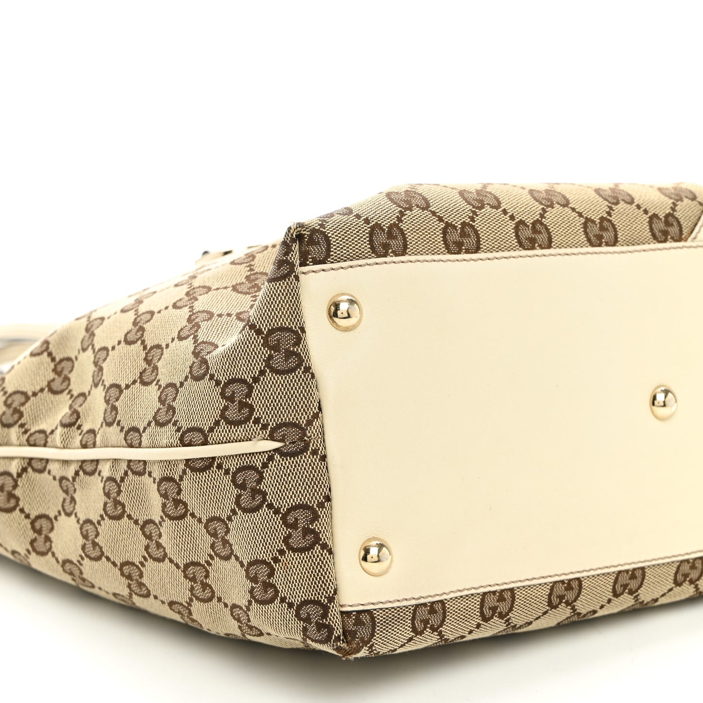 Monogram Medium New Britt Tote Off White