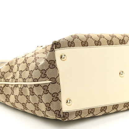 Gucci Monogram Medium New Britt Tote Off White 9 of 12