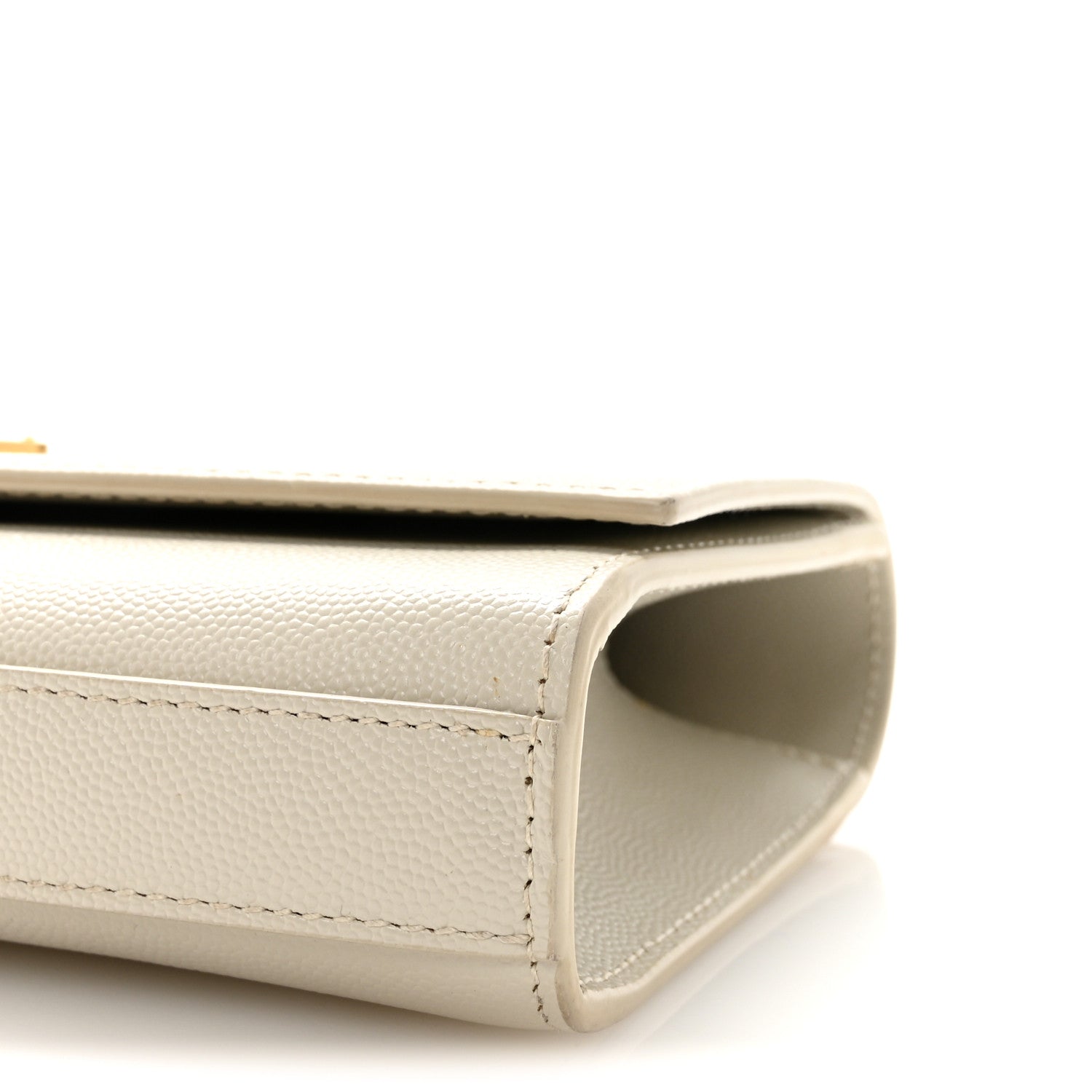 Saint Laurent Grain De Poudre Classic Monogram Cassandre Clutch Crema Soft 7 of 7