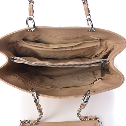 Chanel Caviar Quilted Grand Shopping Tote GST Beige Clair 5 of 10