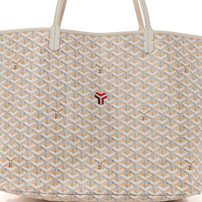 Goyard Goyardine Saint Louis Claire Voie GM White Yellow 9 of 12
