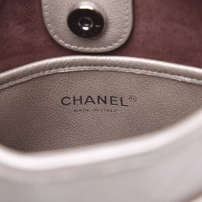 Chanel Metallic Calfskin Quilted Jungle Stroll Hobo Gold 6 of 10