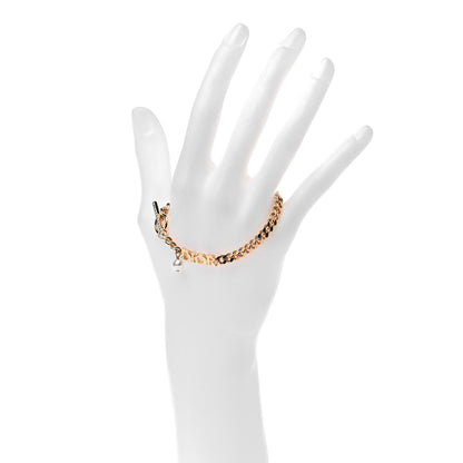 Christian Dior Metal Logo Chain Bracelet Gold 2 of 5