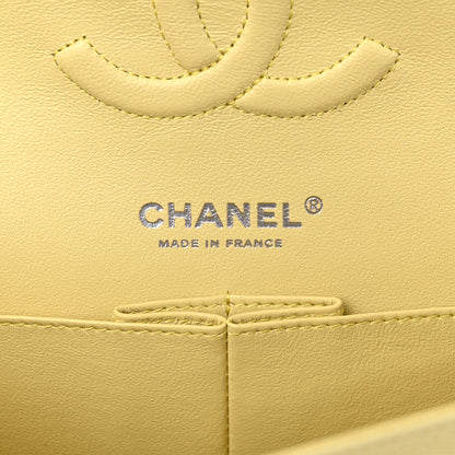 Chanel Caviar Quilted Medium Double Flap Light Yellow 6 of 10