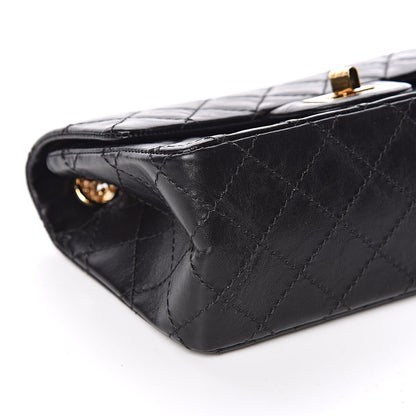 Chanel Aged Calfskin Quilted 2.55 Reissue Mini Flap Black 8 of 12