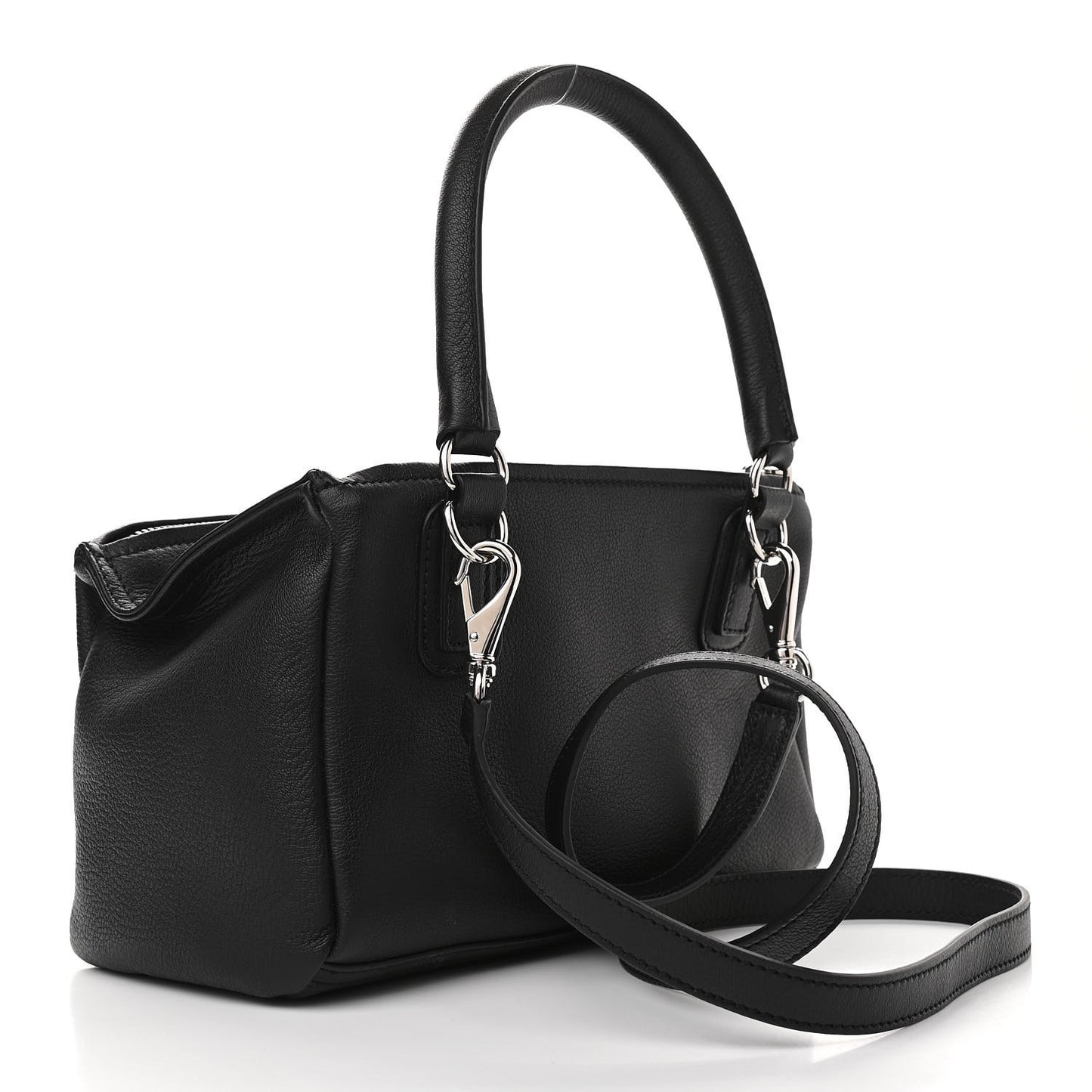 Sugar Goatskin Small Pandora Black