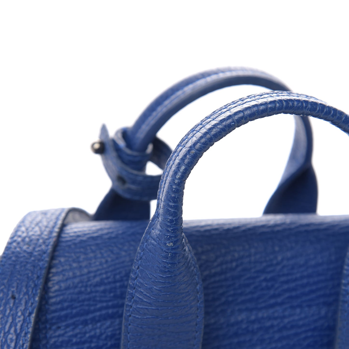 3.1 Textured Calfskin Mini Pashli Satchel Cobalt