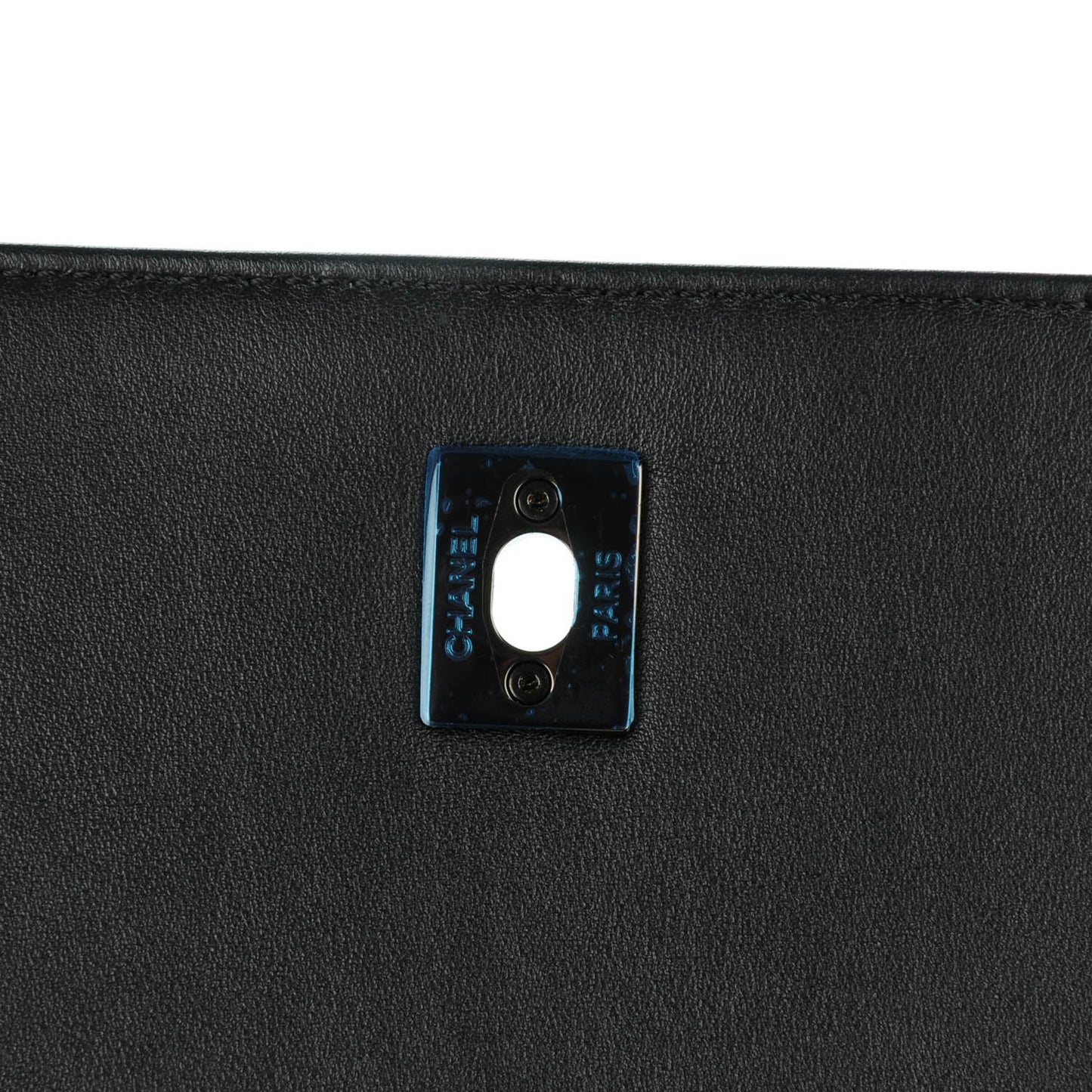 Calfskin Small Propeller Flap Black