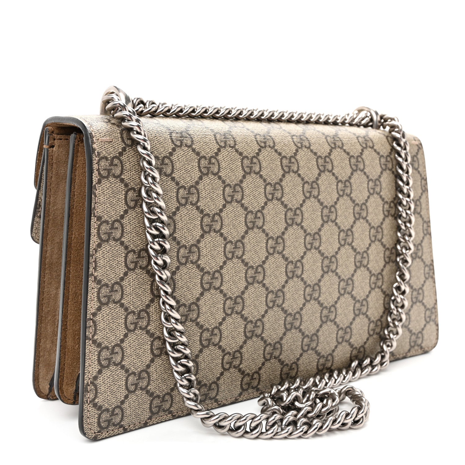 Gucci GG Supreme Monogram Small Dionysus Shoulder Bag Taupe 3 of 13