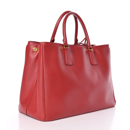 Prada Saffiano Lux Large Tote Fuoco 3 of 11