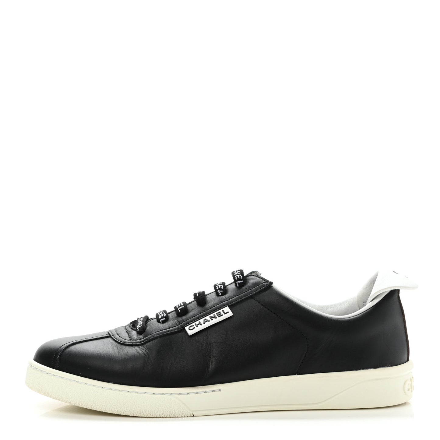 Calfskin CC Womens Sneakers 39.5 Black