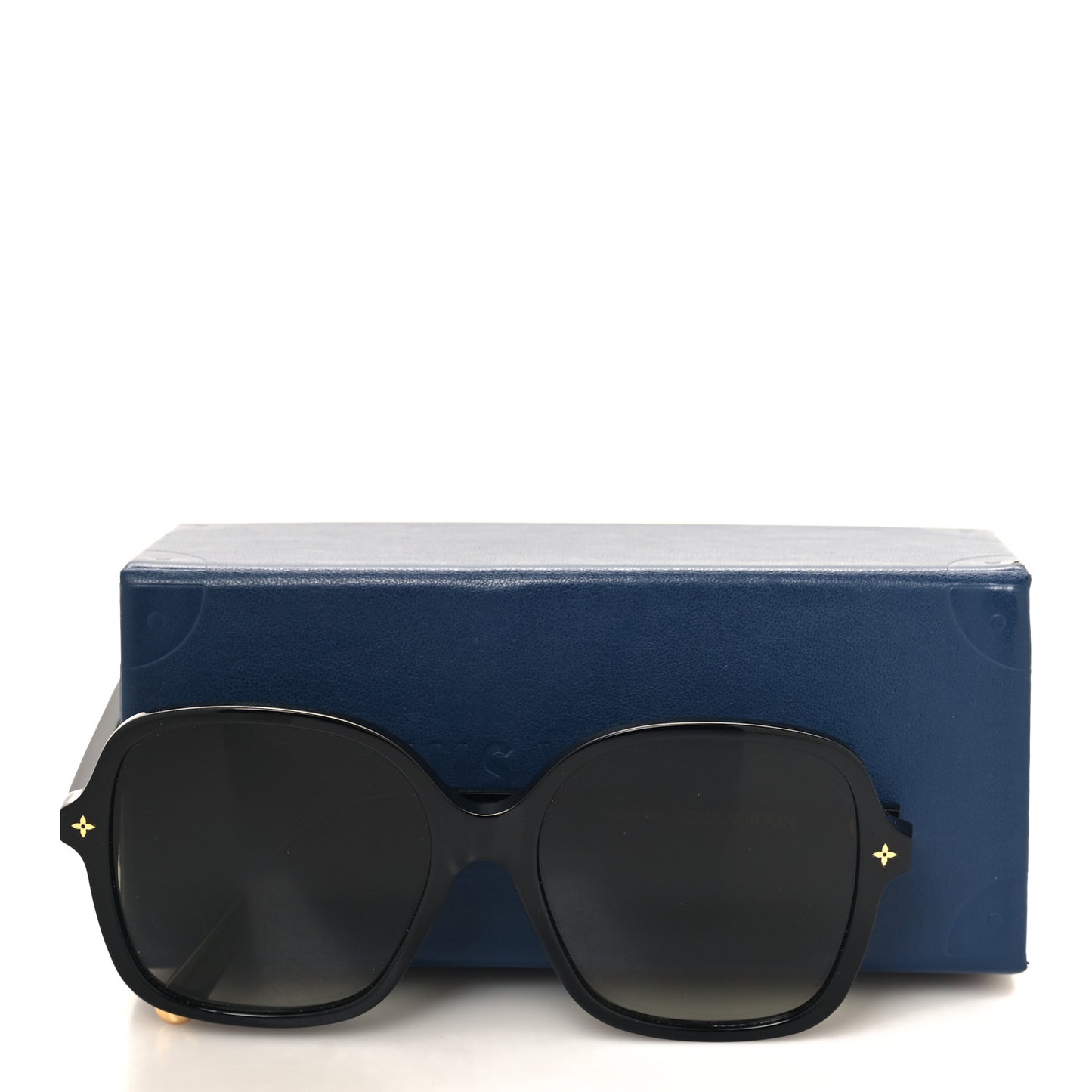 Acetate My Monogram Light Square Sunglasses Z1861E Black