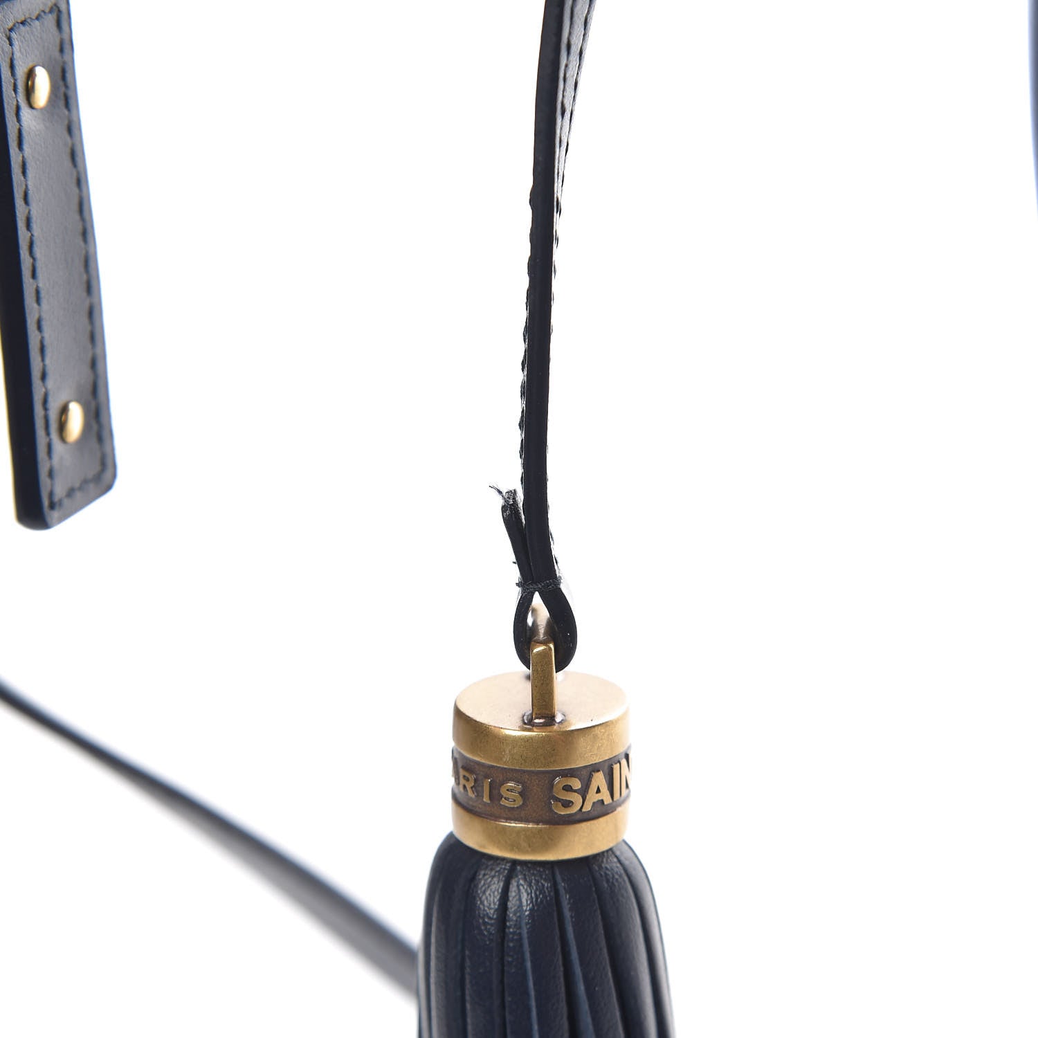 Saint Laurent Calfskin Matelasse Monogram Lou Camera Bag Navy 14 of 17