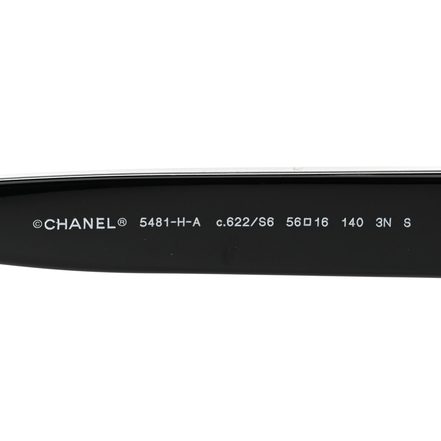 Chanel Acetate Pearl Cat Eye CC Sunglasses 5481-H-A Black 5 of 8