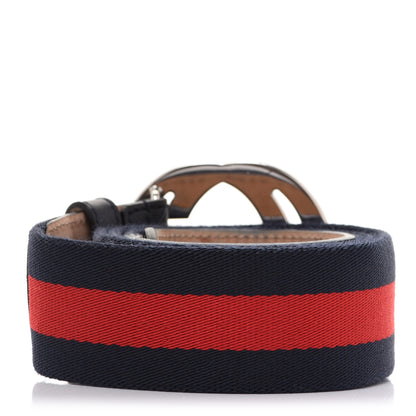 Gucci Canvas Web Interlocking G Belt 100 40 Navy 2 of 6
