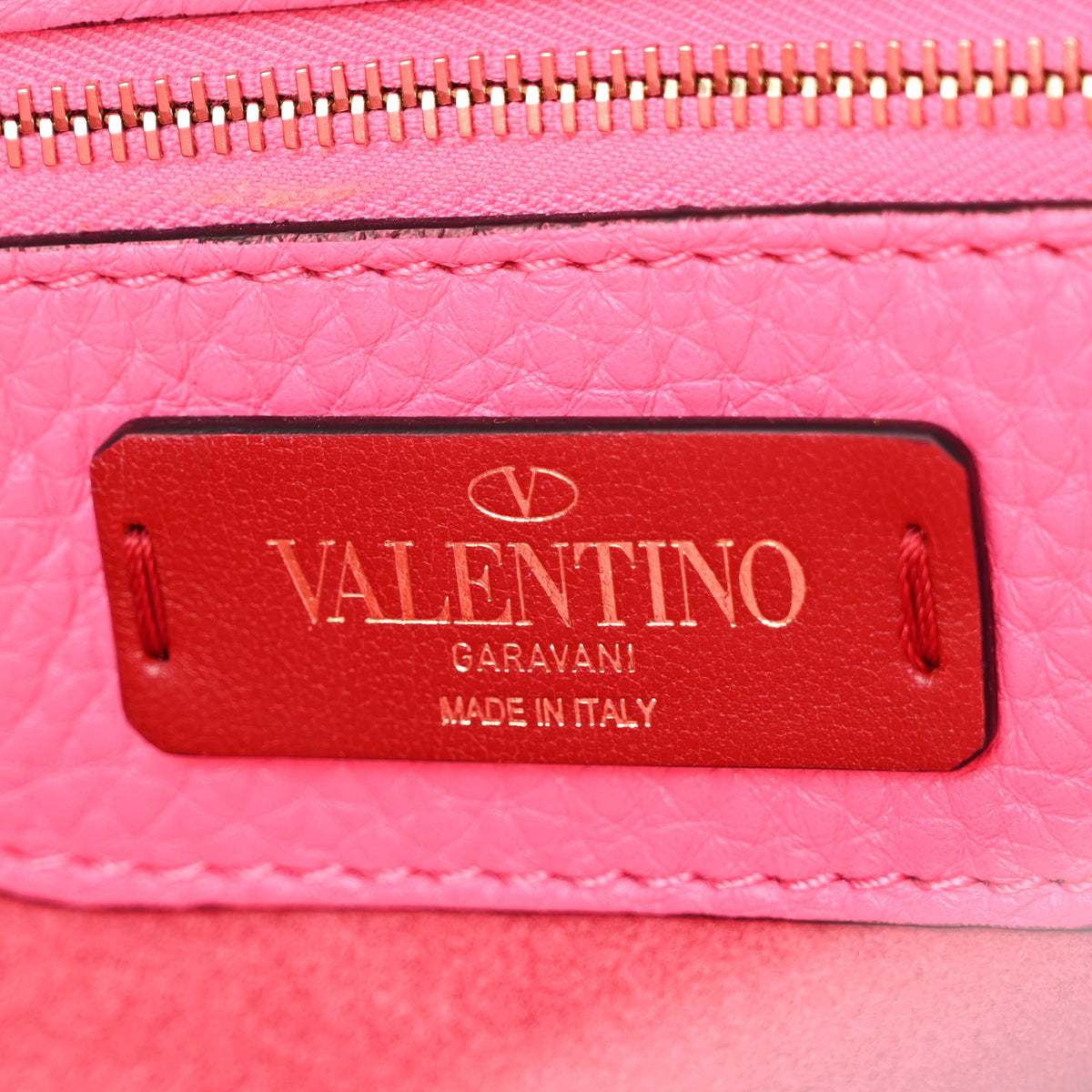 Valentino Garavani Grained Calfskin Rockstud Shoulder Tote Feminine Pink 6 of 13