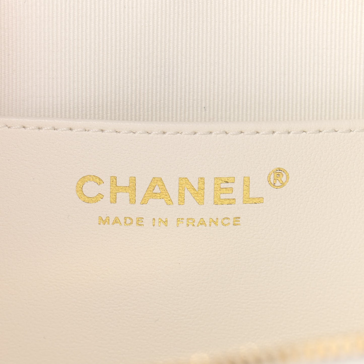 Lambskin Quilted CC In Love Heart Bag White