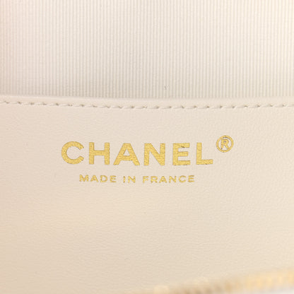 Chanel Lambskin Quilted CC In Love Heart Bag White 6 of 11