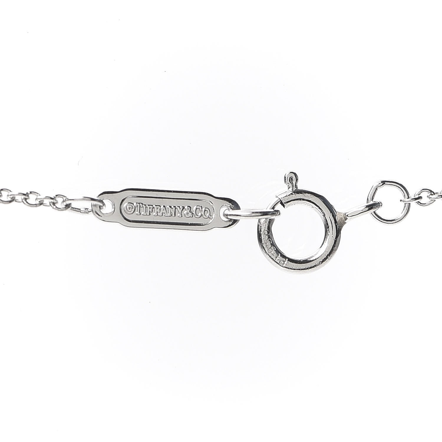 Tiffany Platinum Diamond Circlet Pendant Necklace 4 of 5