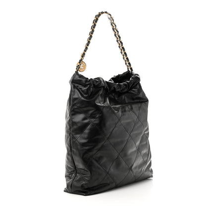 Chanel Calfskin Quilted Large Chanel 22 Black 4 of 11