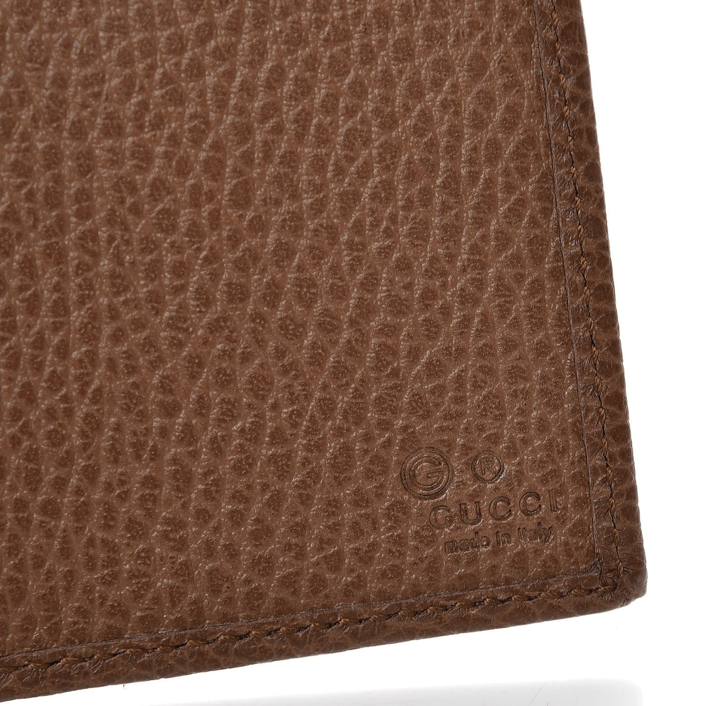 Monogram Dollar Calfskin Continental Flap Wallet Beige Ebony Tabacco