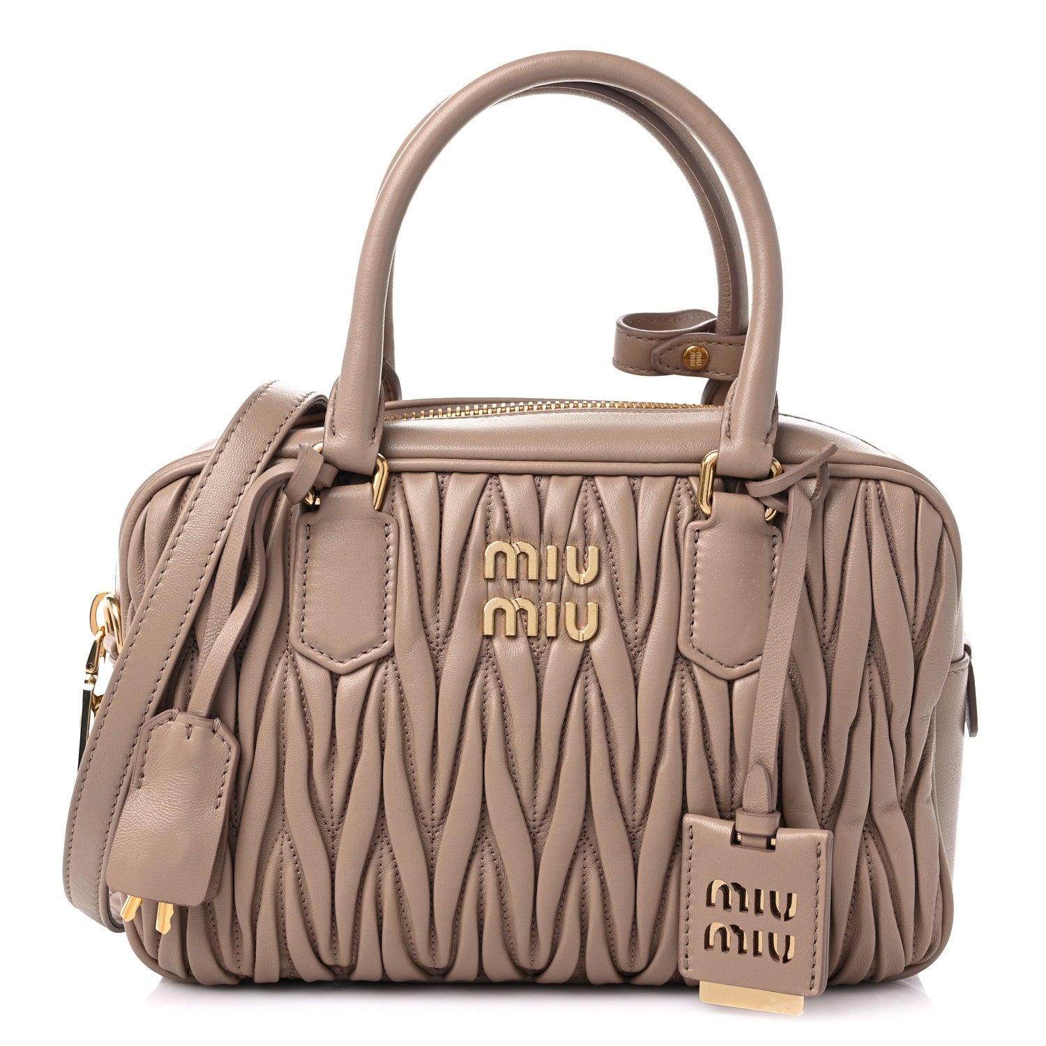 Miu Miu Nappa Matelasse Top Handle Bag Cammeo 1 of 8