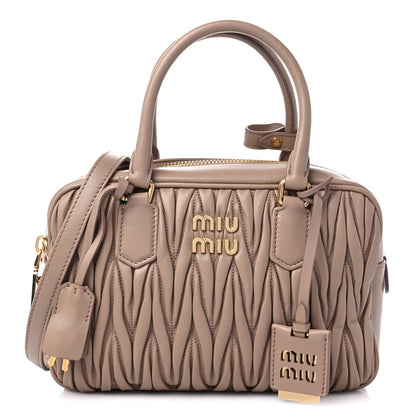 Miu Miu Nappa Matelasse Top Handle Bag Cammeo 1 of 8