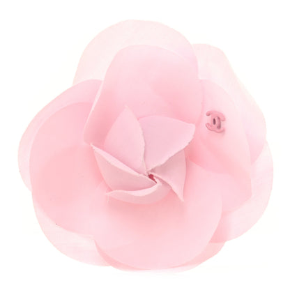 Chanel Fabric Camellia CC Brooch Pink 1 of 3
