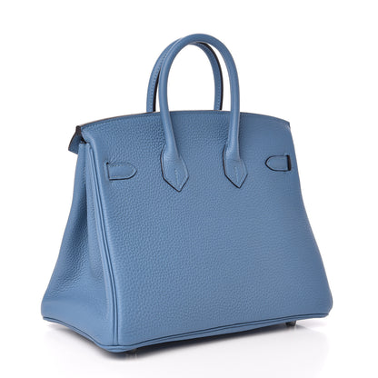Hermes Togo Birkin 25 Azur 3 of 30