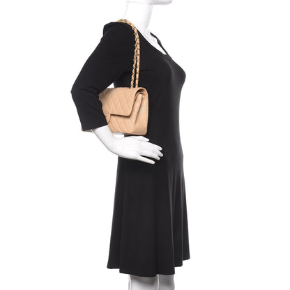 Chanel Caviar Quilted Medium Double Flap Beige Clair 2 of 9
