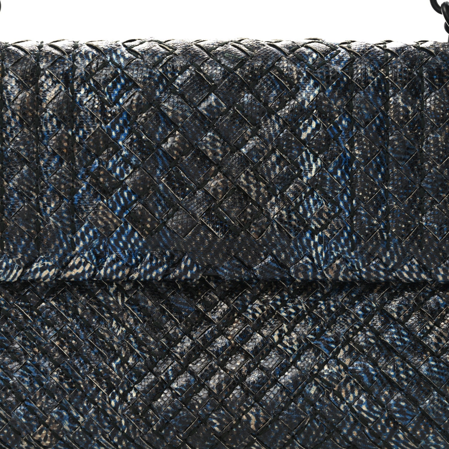 Bottega Veneta Tobu Ayers Intrecciato Small Olimpia Shoulder Bag Blue 9 of 12