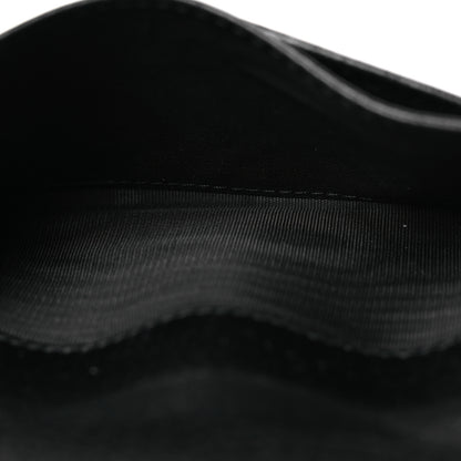 Gucci Textured Dollar Calfskin Interlocking G Card Case Black 5 of 9