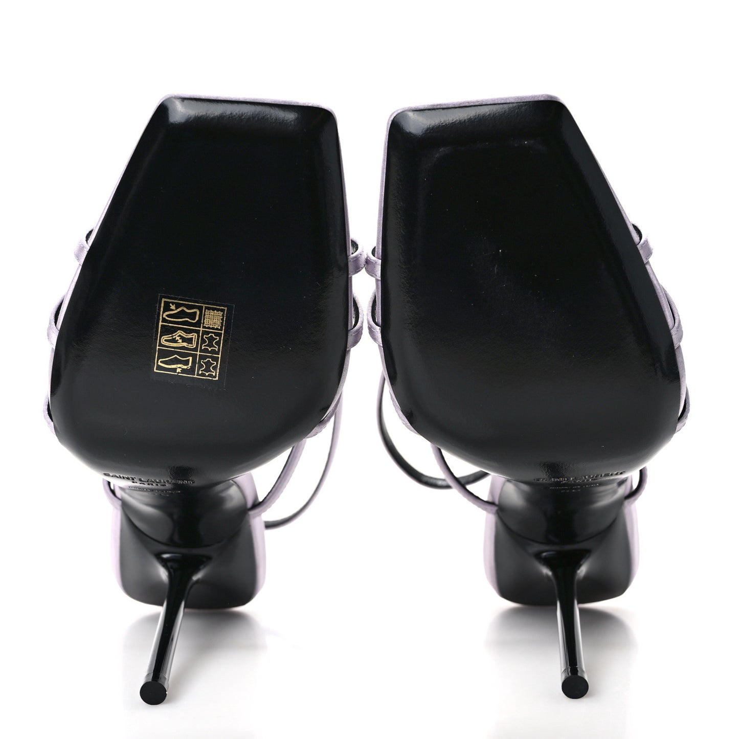 Crepe Satin Baliqua 105 Ankle Strap Sandals 38 Poly Grey