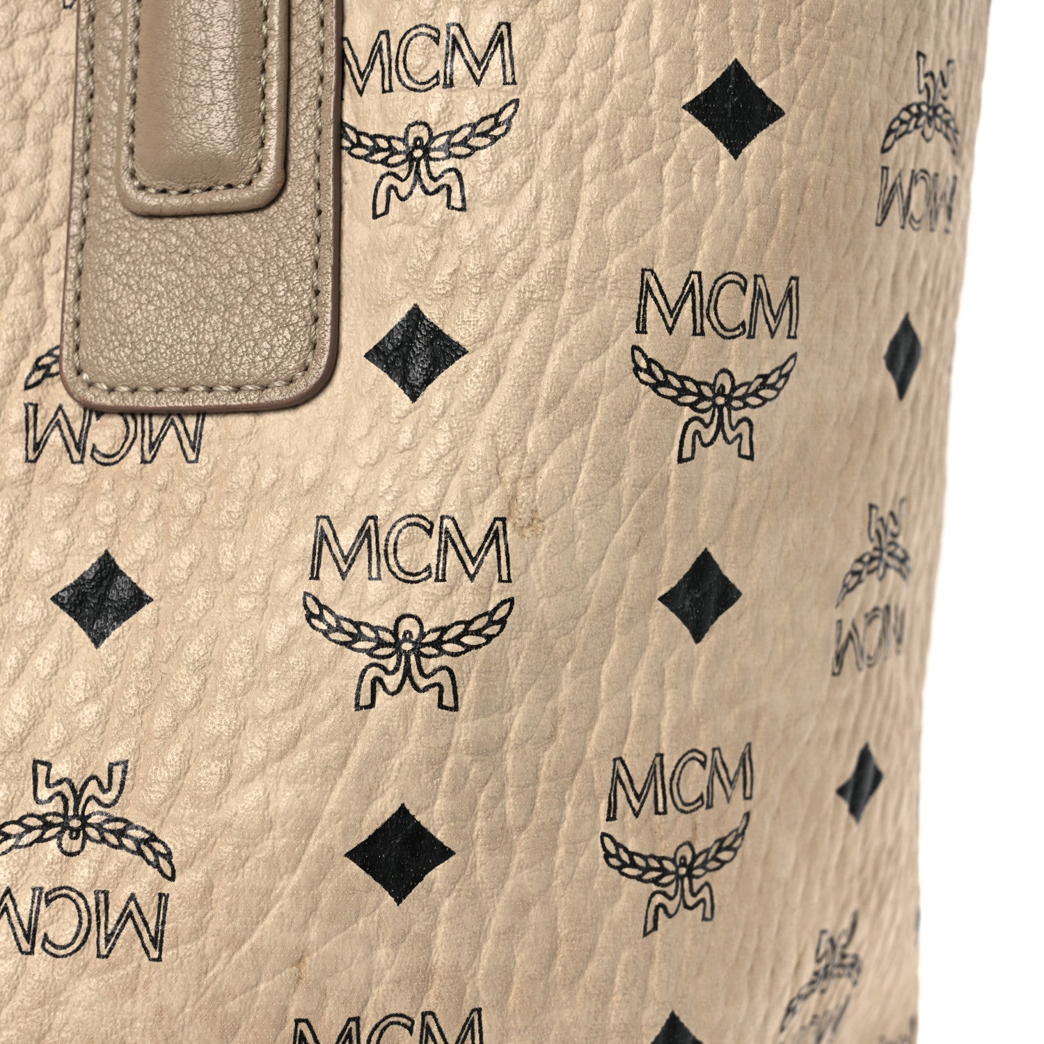 MCM Visetos Medium Liz Reversible Shopper Tote Beige 20 of 20