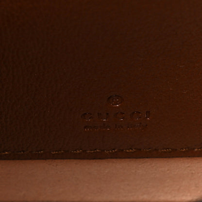 Gucci GG Supreme Monogram Calfskin Mini Padlock Top Handle Shoulder Bag Beige Black Cuir 6 of 11