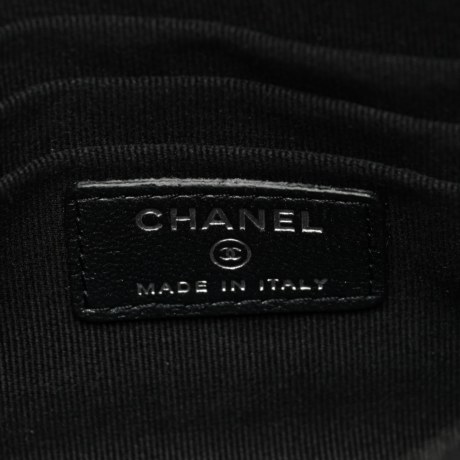Chanel Lambskin Quilted Cosmetic Case So Black 6 of 8