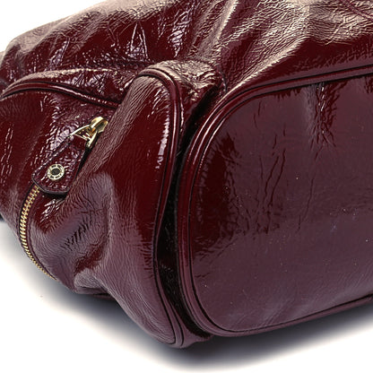 Jimmy Choo Crushed Patent Ramona Bucket Burgundy 7 of 10