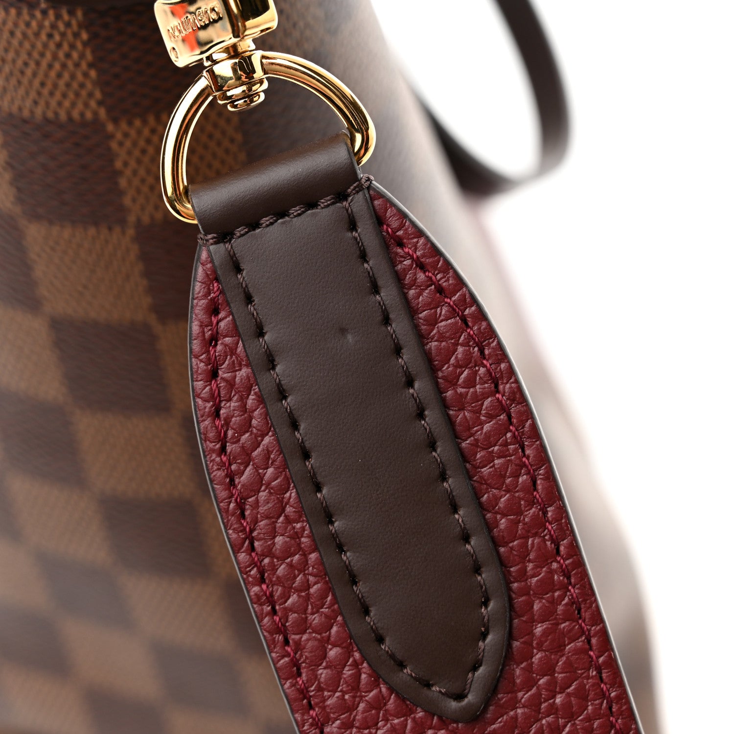Louis Vuitton Damier Ebene Taurillon Jersey Bordeaux 13 of 14