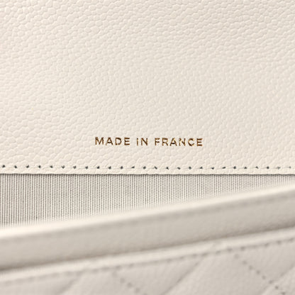 Chanel Caviar Quilted Boy Flap Card Holder White 7 of 8