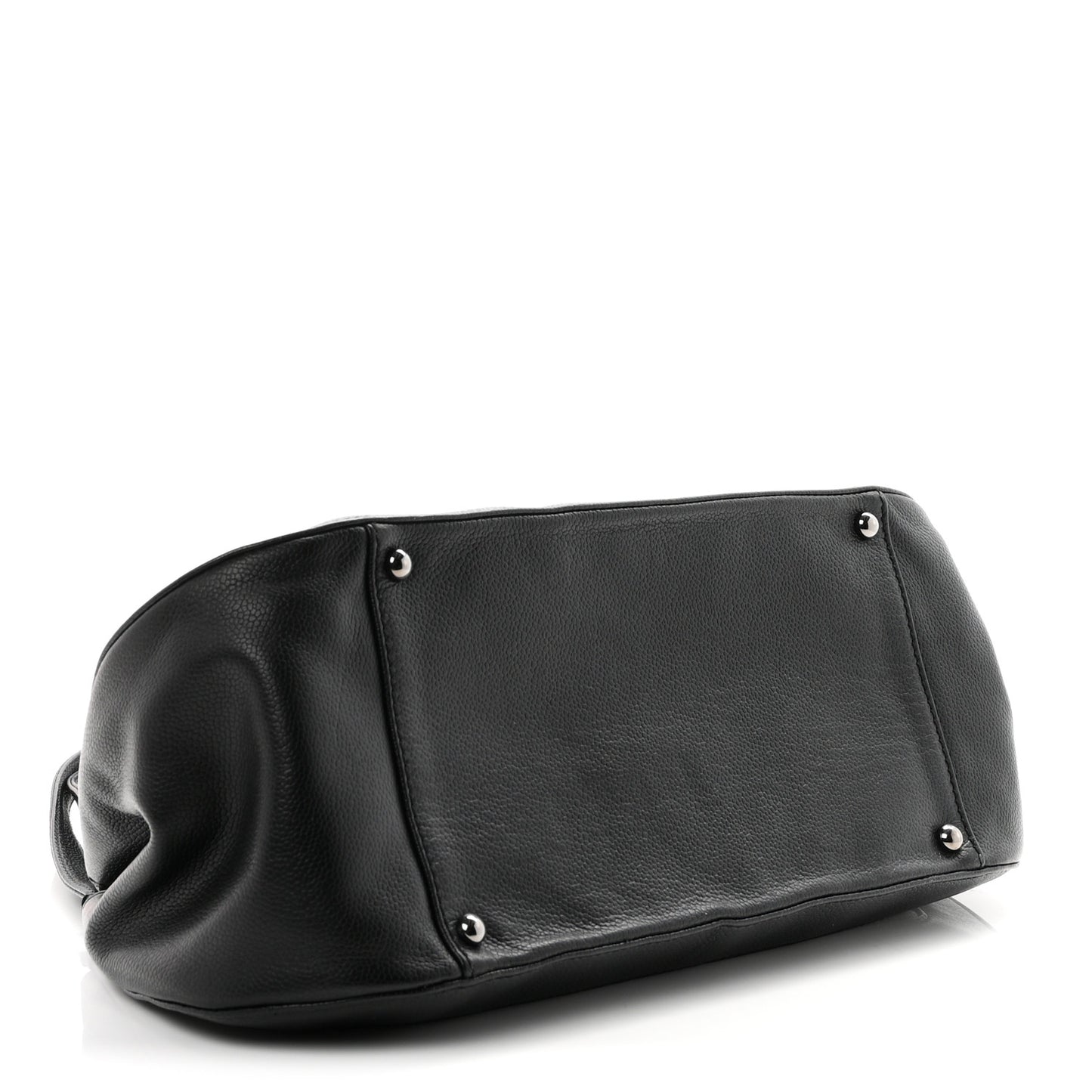 Caviar Quilted Small Mademoiselle Flap Bag Black