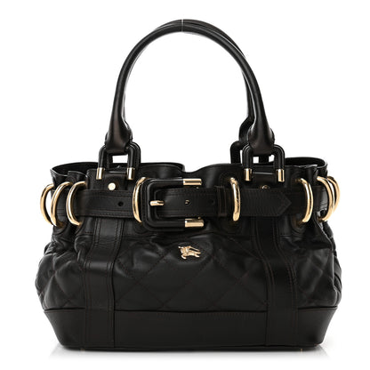 Burberry Calfskin Quilted Baby Beaton Dark Brown 1 of 10