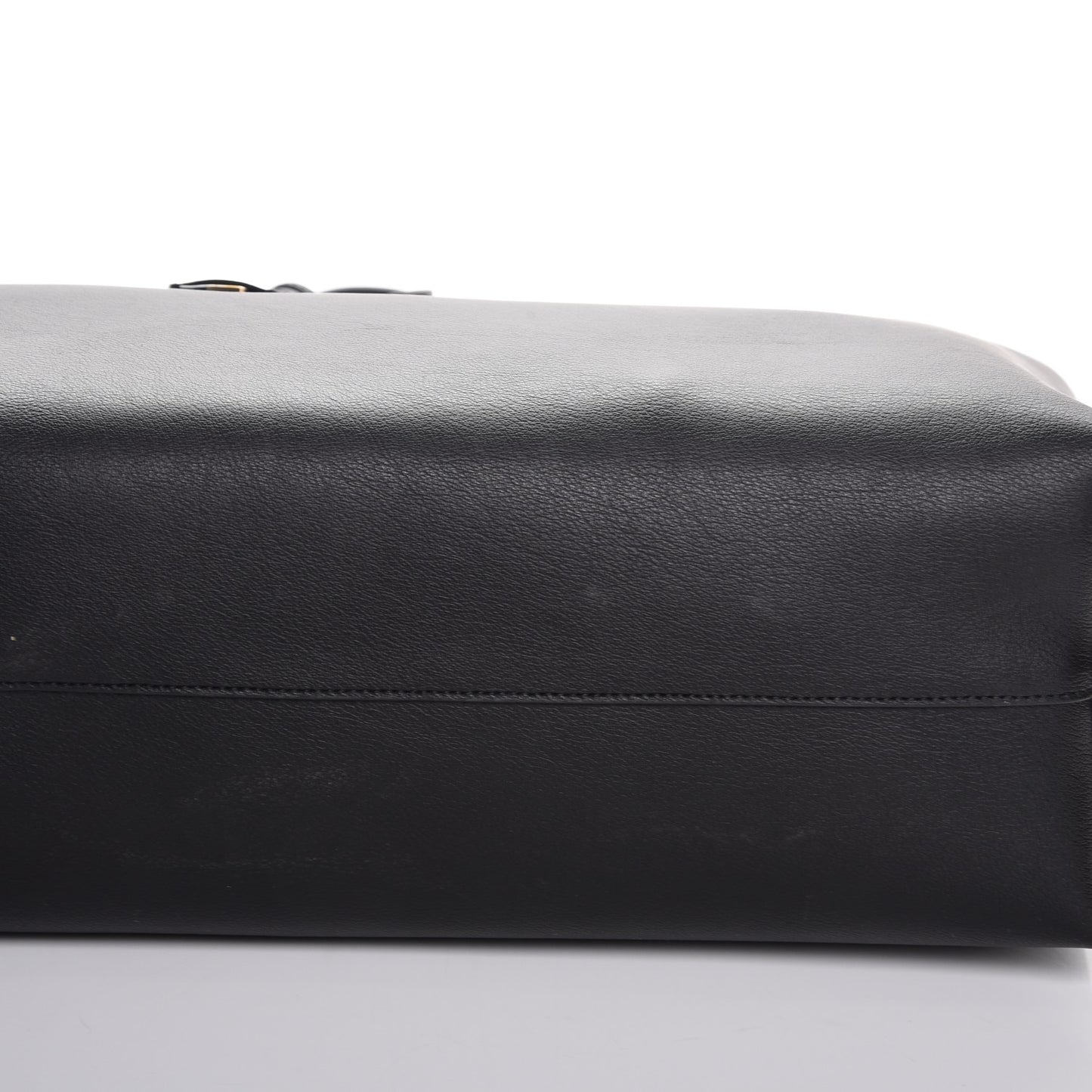 Calfskin Large Shopping Tote Black