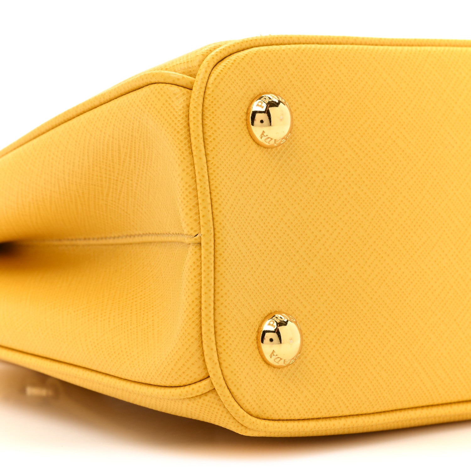 Prada Saffiano Lux Mini Galleria Double Zip Tote Soleil 10 of 13